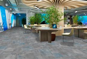 辦公室地毯--辦公地面印花方塊毯 斑駁